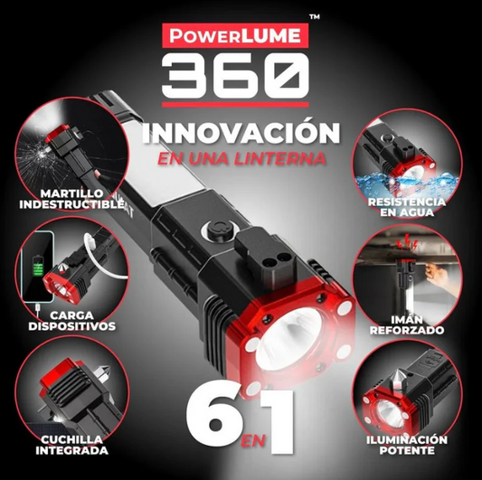 LINTERNA ULTRA POTENTE 6 EN 1